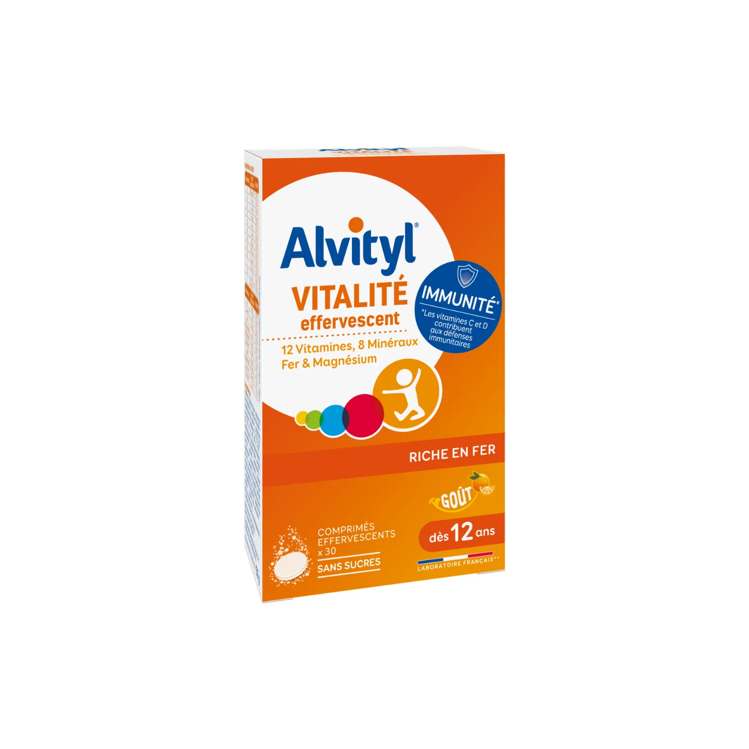 ALVITYL MULTIVITAMINE EFFERVESCENT SANS SUCRE B/30