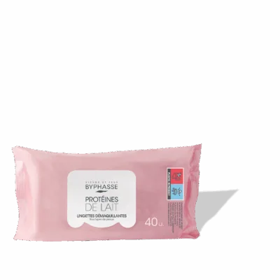 BYPHASSE LINGETTES DEMQUILLANTES PROTEINES DE LAIT 40 UNITES