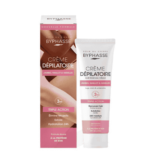 BYPHASSE Crème Dépilatoire Silk Protein 125mL