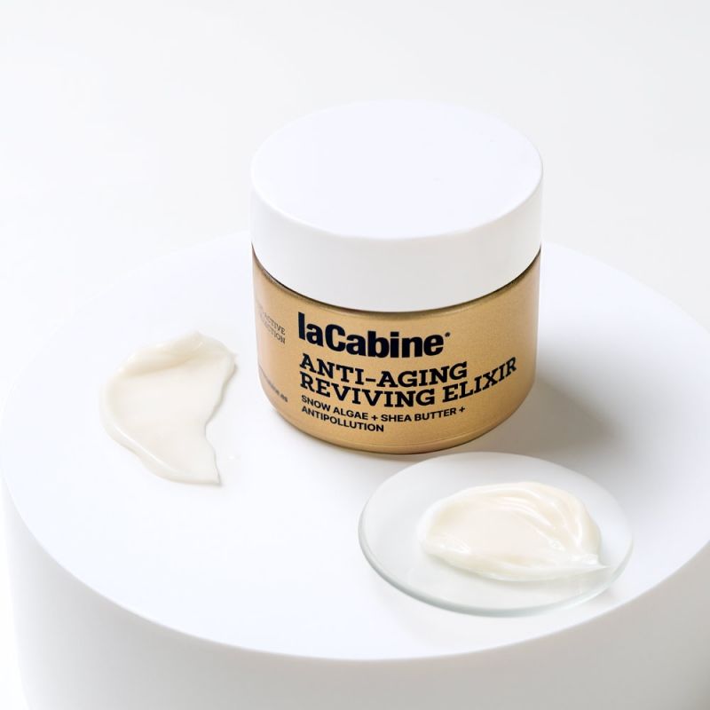 LACABINE Anti-Aging Reviving Elixir Cream 50 mL + Trousse et 2 Ampoules Offertes – Image 2