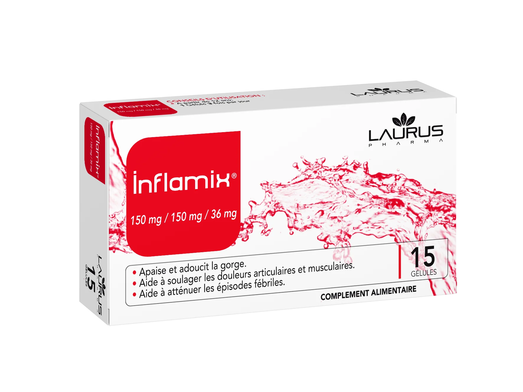 LAURUS INFLAMIX 150/36MG B/15 GELULES