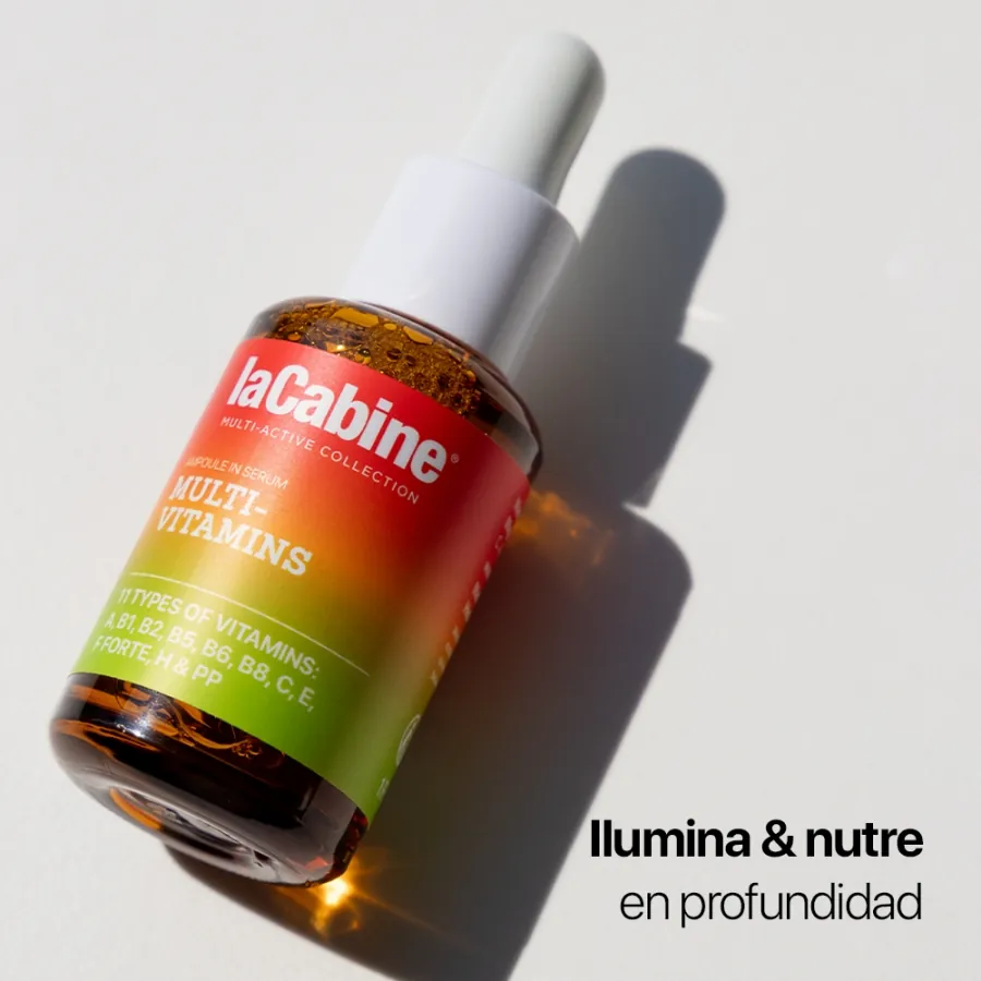 LACABINE Sérum Multivitamines 30mL + Trousse et Ampoule Niacinamide 1mL (OFFERTS)
