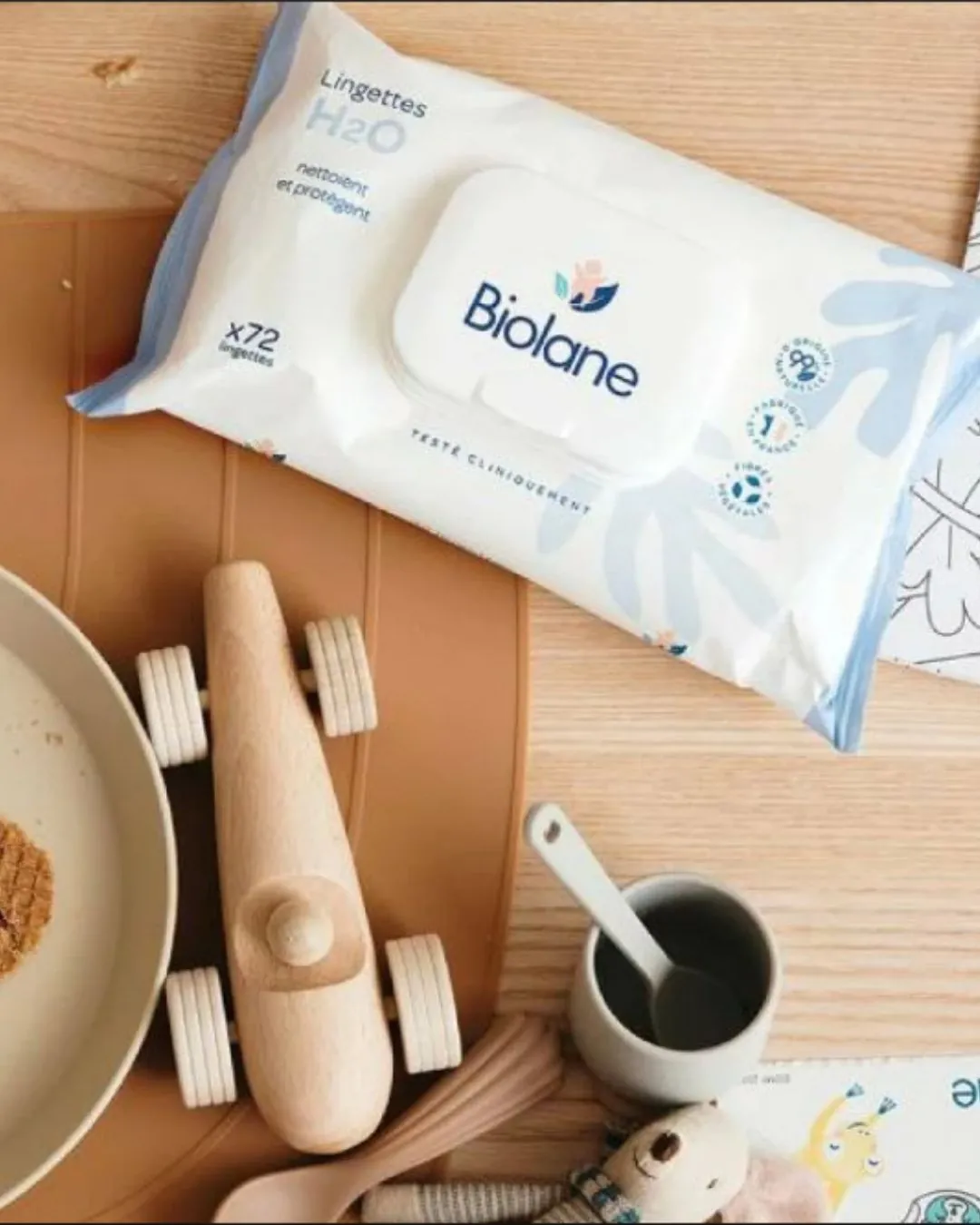 BIOLANE Lingettes H2O 72pcs