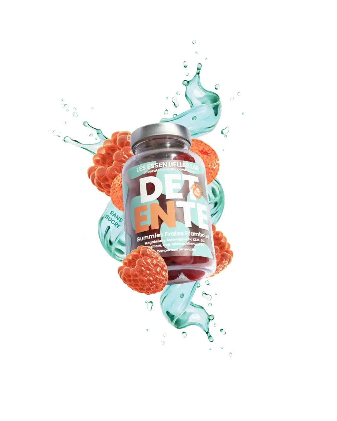 Les ESSENTIELLES LAB Détente Gummies Fraise Framboise B/60