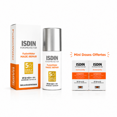 ISDIN Fusion Water Magic Repair SPF 50 50ML + 2 Mini Doses 2mL Offertes