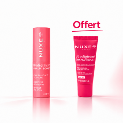NUXE Prodigieuse [Hyalu] Boost Stick Yeux Défatiguant 8,5Gr + Gel-Crème Eclat 15mL (Offert)