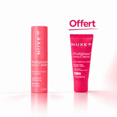 NUXE Prodigieuse [Hyalu] Boost Stick Yeux Défatiguant 8,5Gr + Gel-Crème Eclat 15mL (Offert)