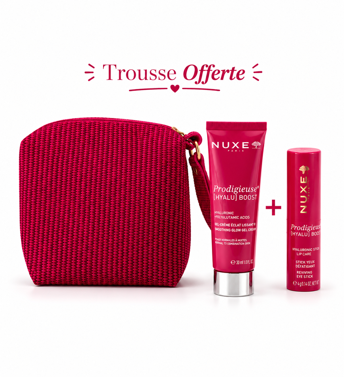 NUXE Trousse Prodigieuse [Hyalu] Boost Stick Yeux Défatiguant 8,5Gr + Prodigieuse [Hyalu] Boost Gel-Crème 50mL