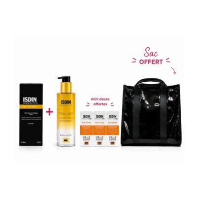 ISDIN Rejuvenate Retinal Intense Sérum 50mL + Huile Nettoyante 200mL + 3 Mini Doses Et Sac Offerts