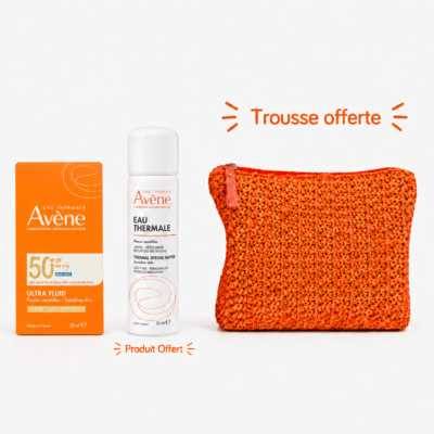 Avène Solaire Ultra Fluid Perfector Teintée SPF50+ 50ML + Eau Thermale 50mL Offerte + Trousse Offerte