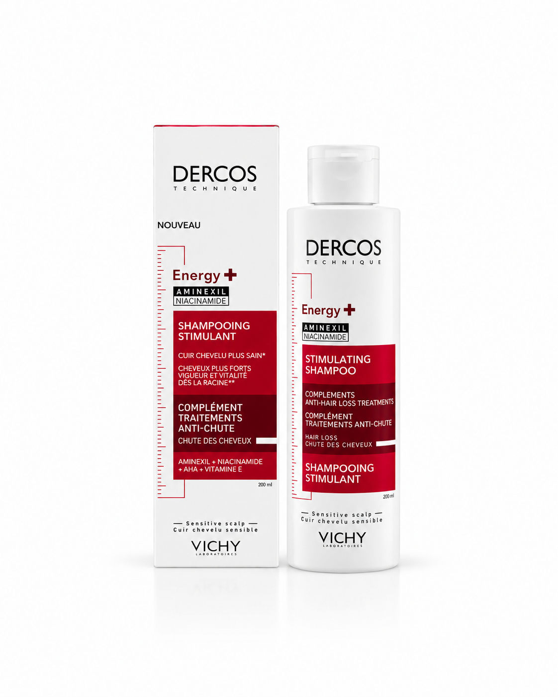 VICHY DERCOS Shampooing Anti-Chute Energy+ 200mL