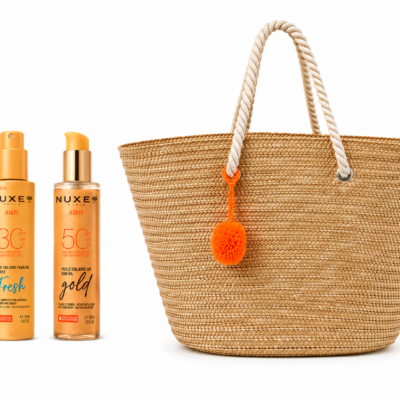 NUXE Sun Brume Solaire SPF30 150mL+ Huile Solaire Or SPF50 150mL + Couffin Offert