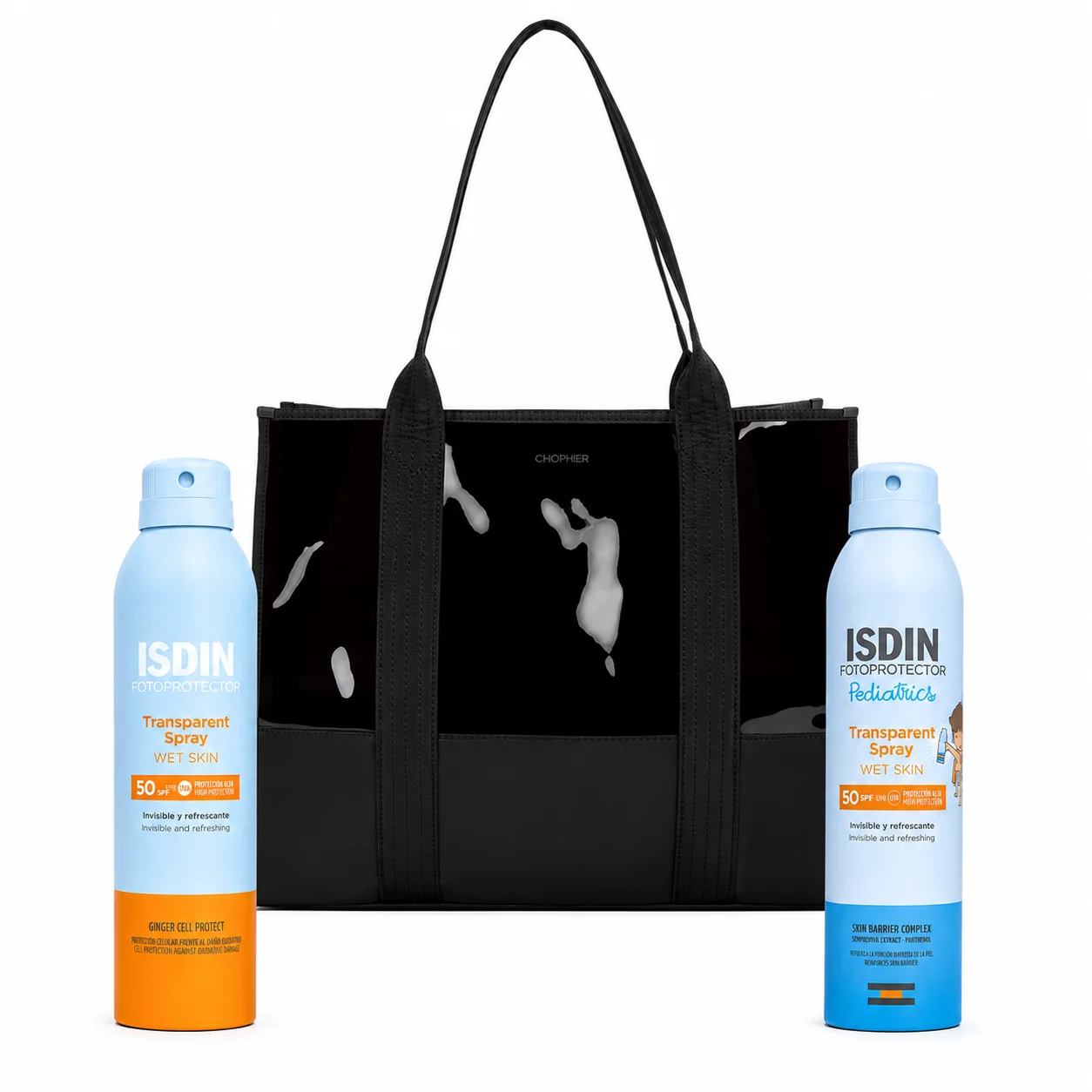 ISDIN FOTOPROTECTOR Spray Enfant + Spray Adulte SPF50+ 250mL + Sac Offert